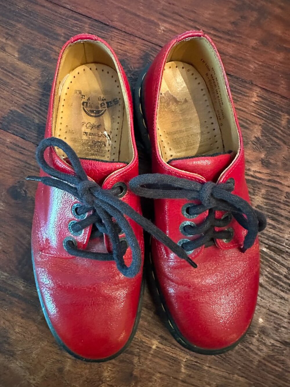Dr. Martens Red Patton Oxfords